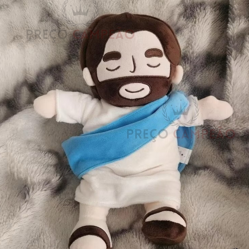Pelúcia Jesus que respira e ajuda com ansiedade Campeão®