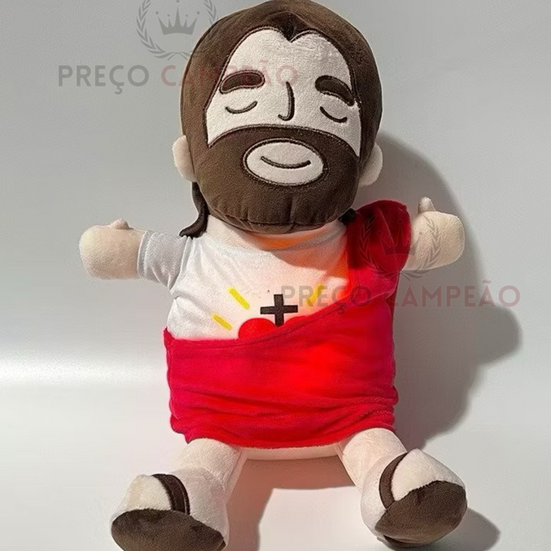 Pelúcia Jesus que respira e ajuda com ansiedade Campeão®