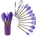 Kit acessórios cozinha em silicone(12 peças)®